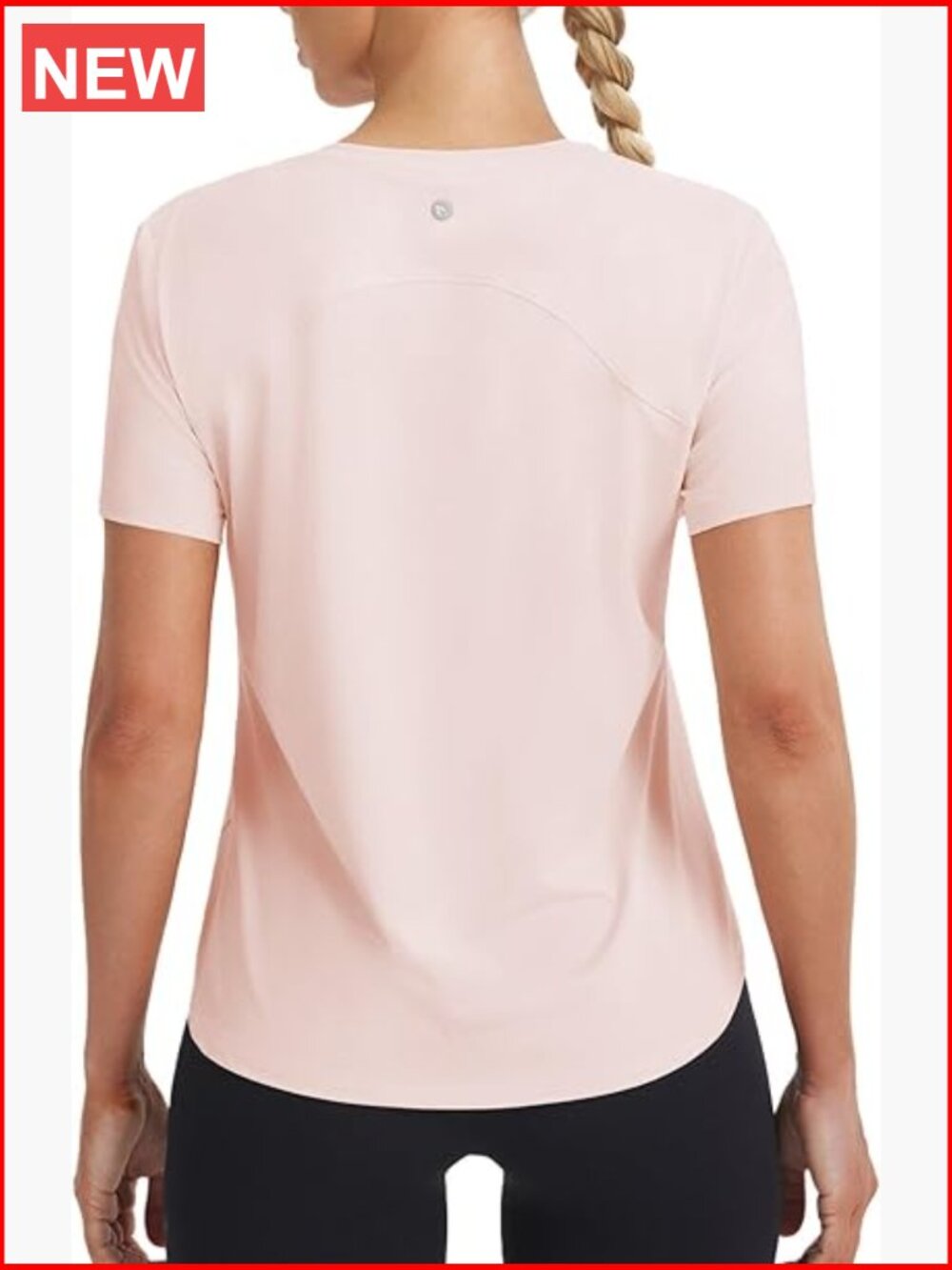 Ice Cooling Short Sleeve Workout Top UPF 50+ Athletic Yoga Running Quick Dry